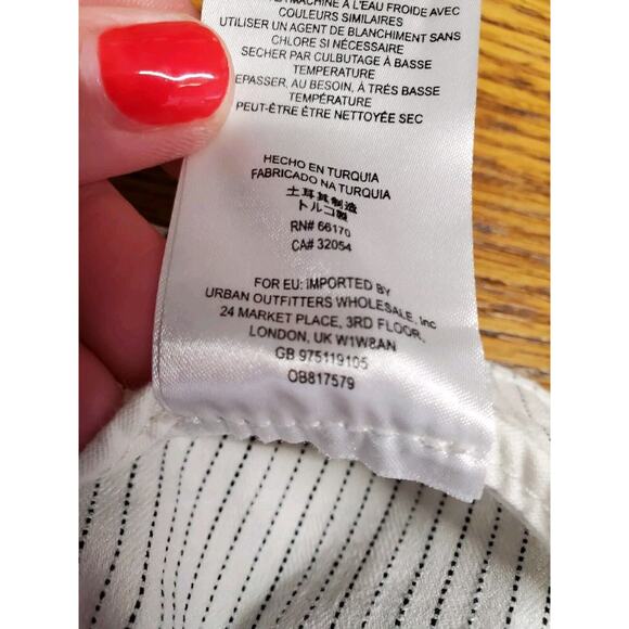 Free People 6 Modern Femme Denim Skirt Mini Stretch Stripes Boho REVOLVE Small - Picture 8 of 12